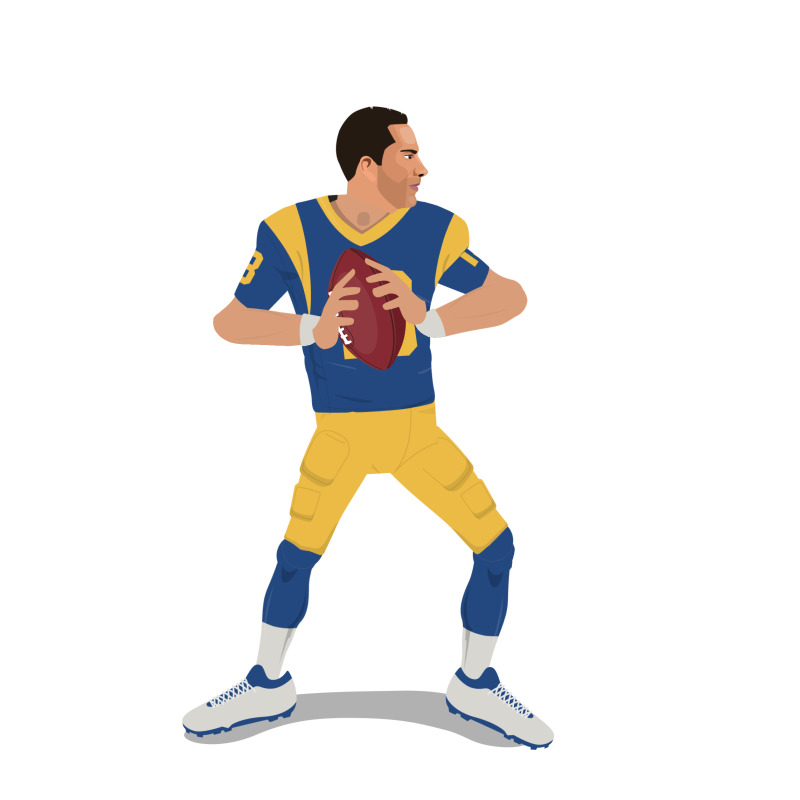 Going For A Throw Kurt Warner Sticker - Going For A Throw Kurt Warner  Zachary Levi - Discover & Share GIFs